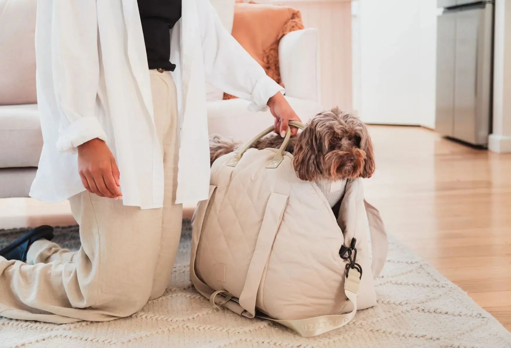 15% OFF: FuzzYard Life Sandstone Multipurpose Carrier & Car Seat