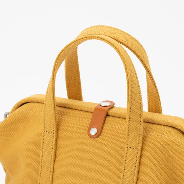 2WAY handbag/shoulder Bag - Doctors Bag Design / Mustard Yellow -