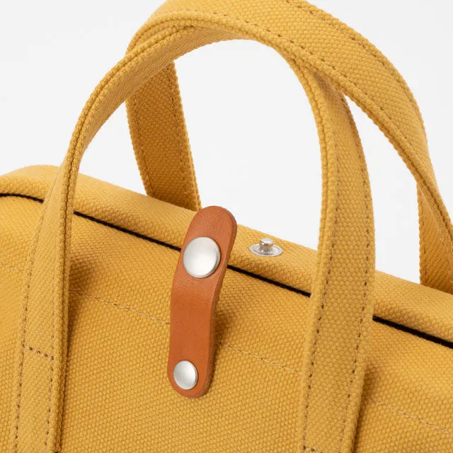 2WAY handbag/shoulder Bag - Doctors Bag Design / Mustard Yellow -