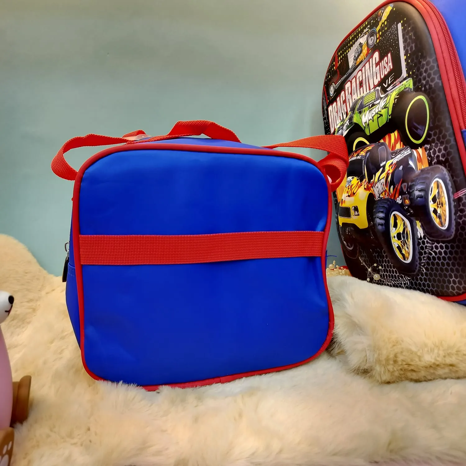 3-in-1 3D Emboss Print Cartoon Design Backpacks.