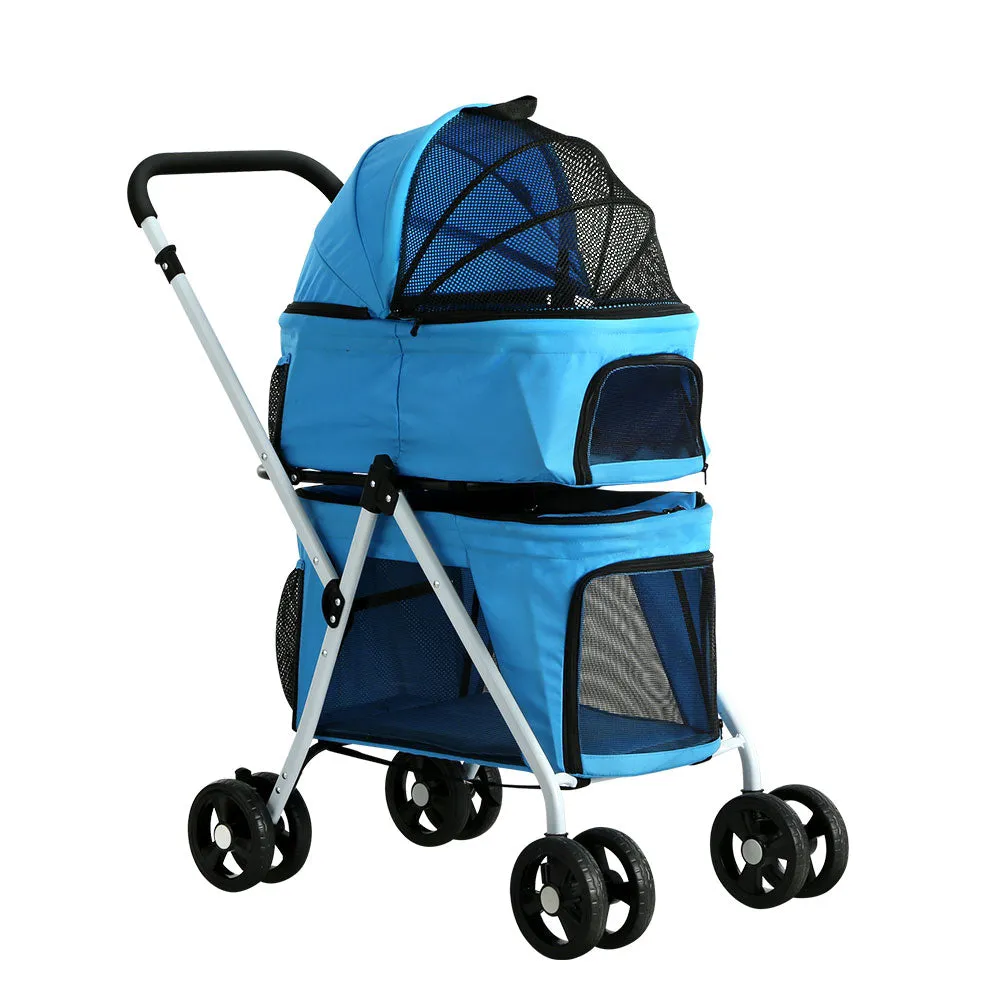 3-in-1 Foldable Pet Stroller with UV Protection - i.Pet