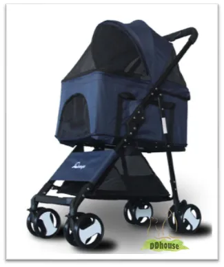 4 Wheel 3-In-1 Detachable Pet Carrier & Stroller