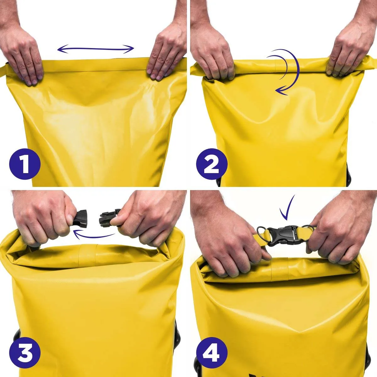 50 L Waterproof Spacious Dry Bag, Yellow