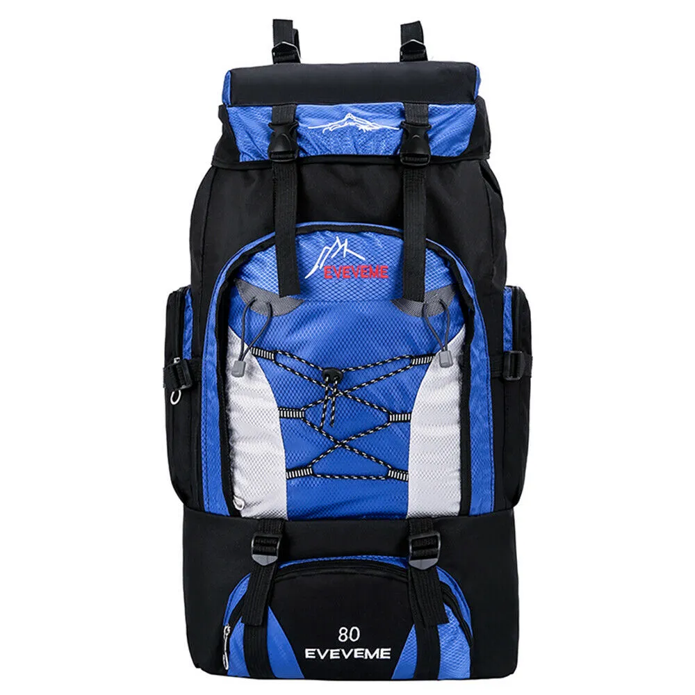 80L/100L Outdoor Hiking Backpack Camping Waterproof Shoulder Travel Bag