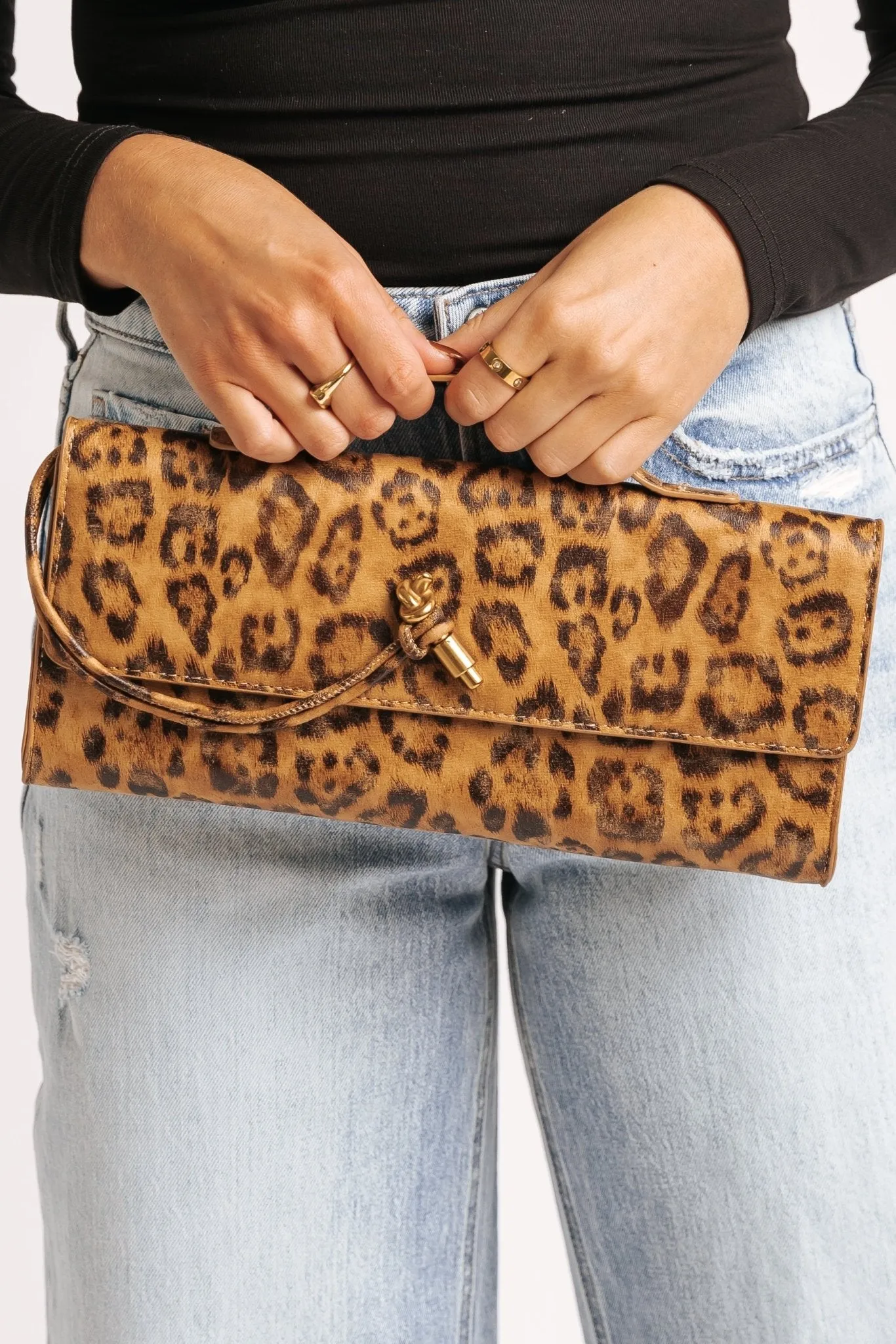 ADA Leopard Print Vegan Leather Crossbody Bag - FINAL SALE