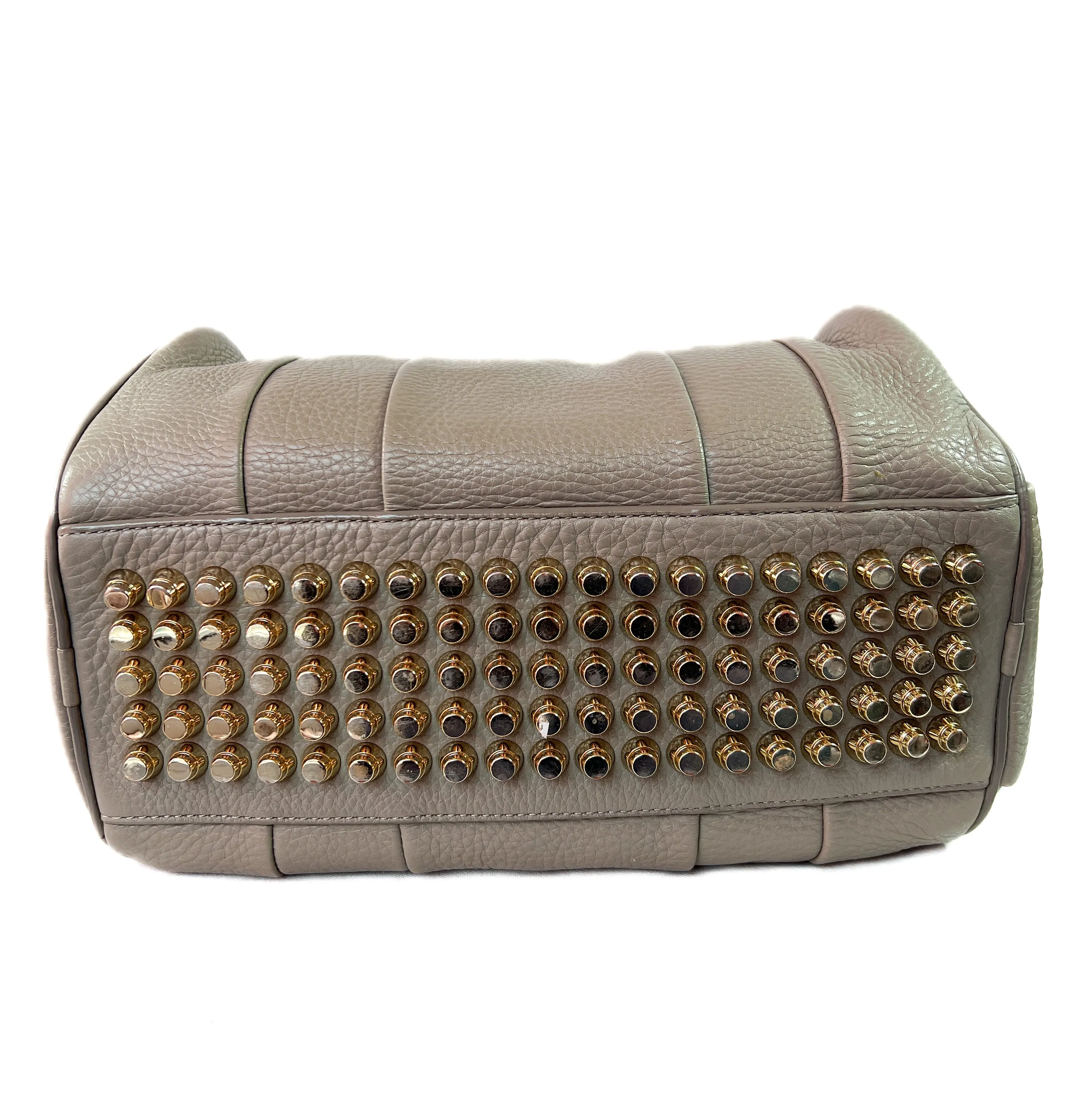 Alexander Wang gray studded rocco bag