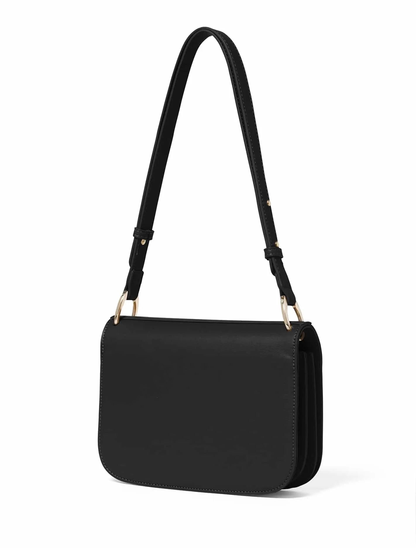 Alina Metal Clasp Saddle Bag