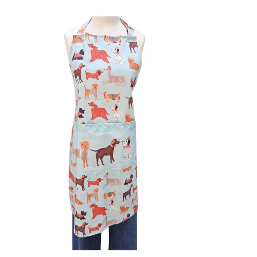 Apron Dogs - Blue  cotton