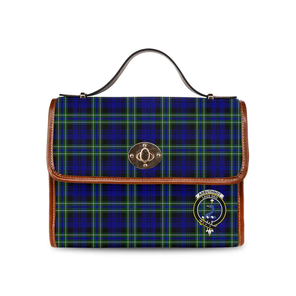 Arbuthnot Modern Tartan Waterproof Canvas Bag with Family Crest