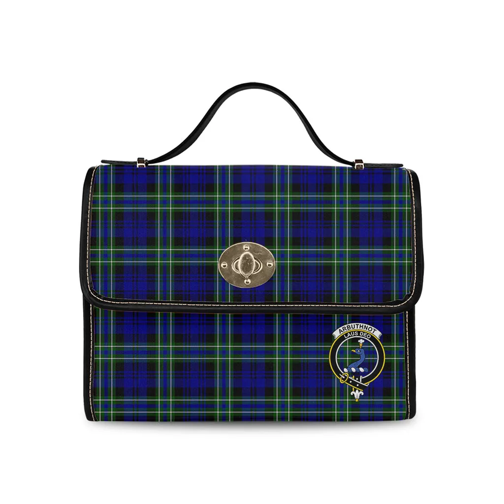 Arbuthnot Modern Tartan Waterproof Canvas Bag with Family Crest