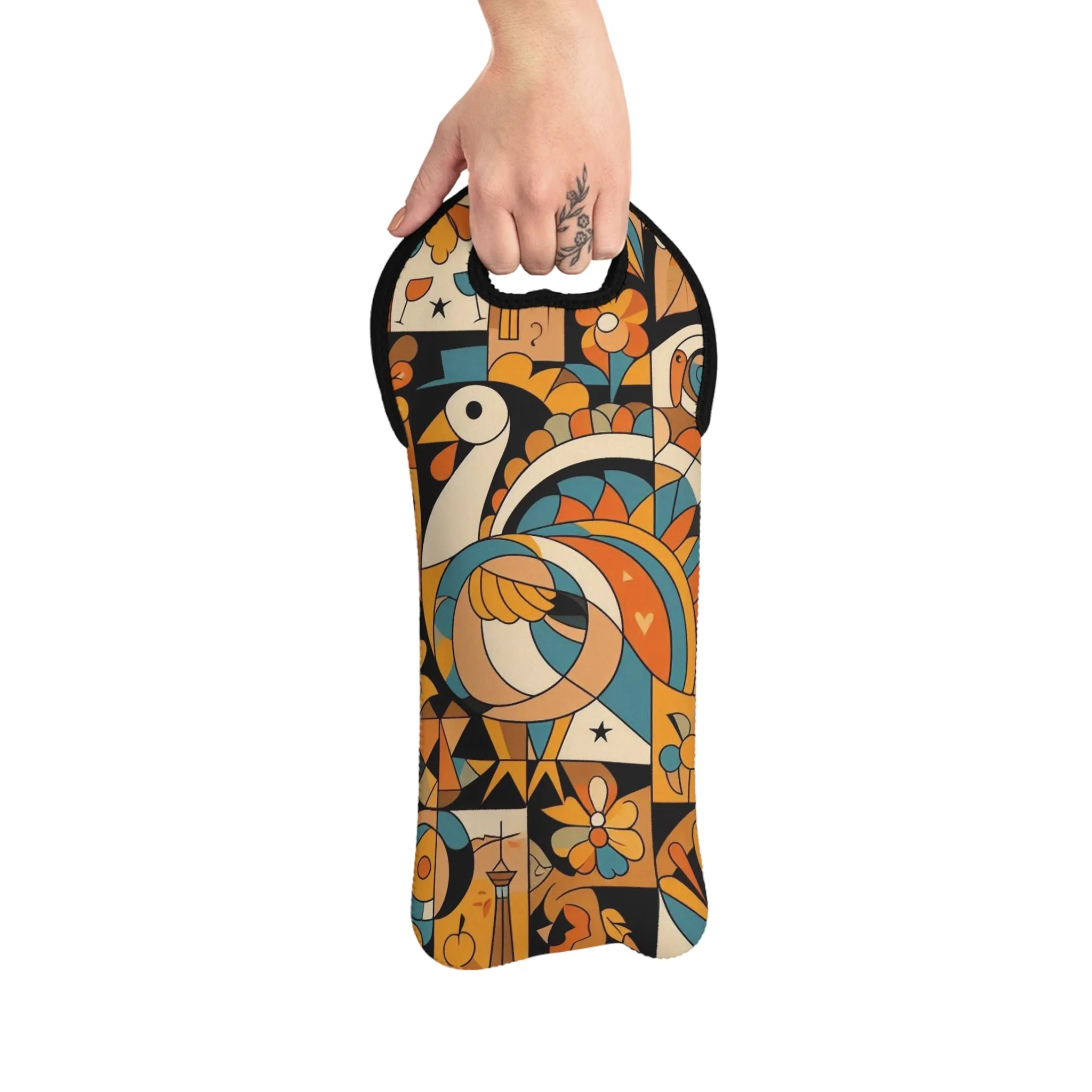 Art Deco Thanksgiving - Wine Tote Bag