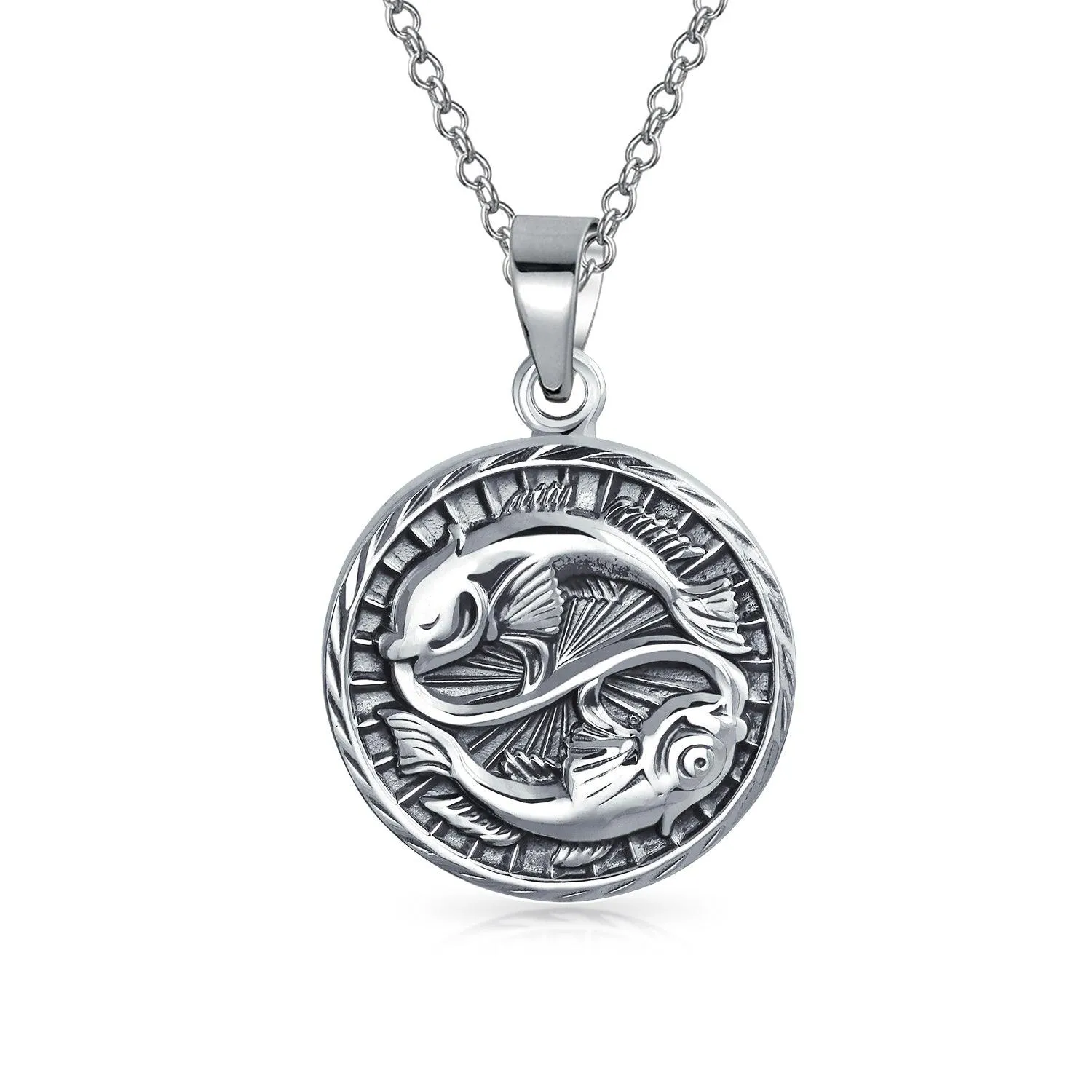 Astrology Horoscope Disc Medallion Pendant Necklace Zodiac 12 Signs