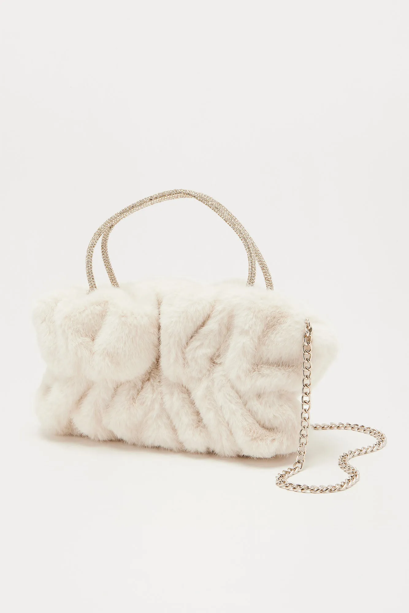 Baby Polar Bear Cuddles Crossbody Bag - Nude