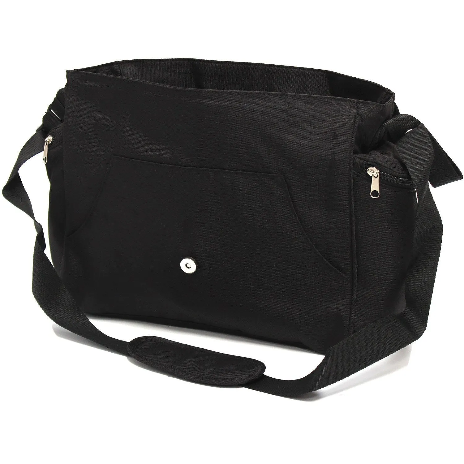 Baby Travel Zeta Changing Bag Plain BLACK Complete With Changing Matt  (Clearance)