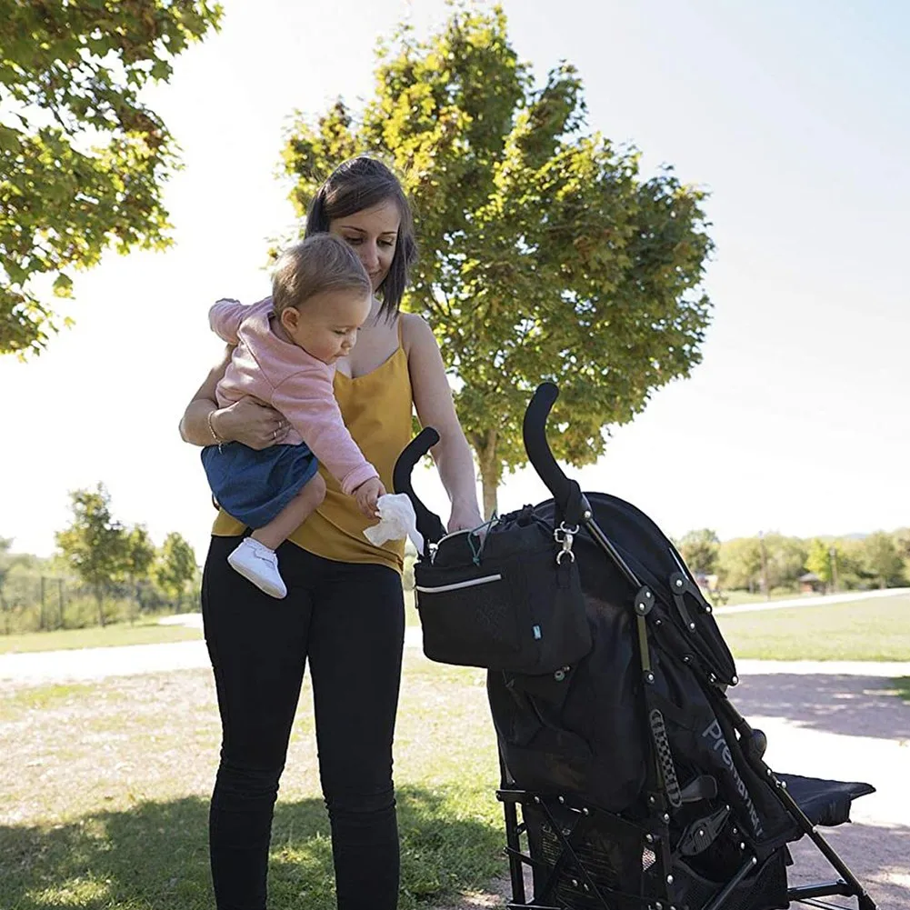 BabyMoov Premium Universal Stroller Organizer - Black