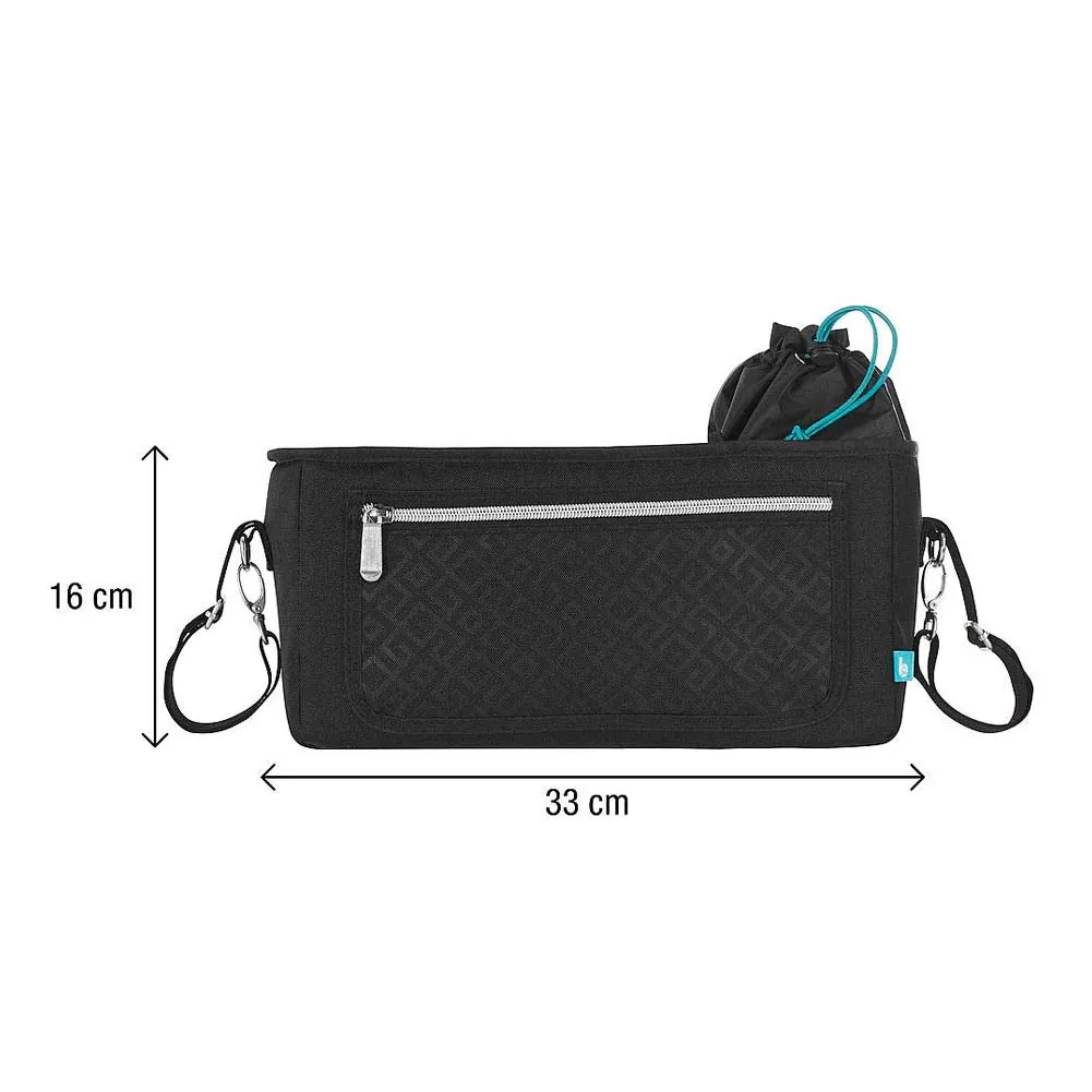 BabyMoov Premium Universal Stroller Organizer - Black