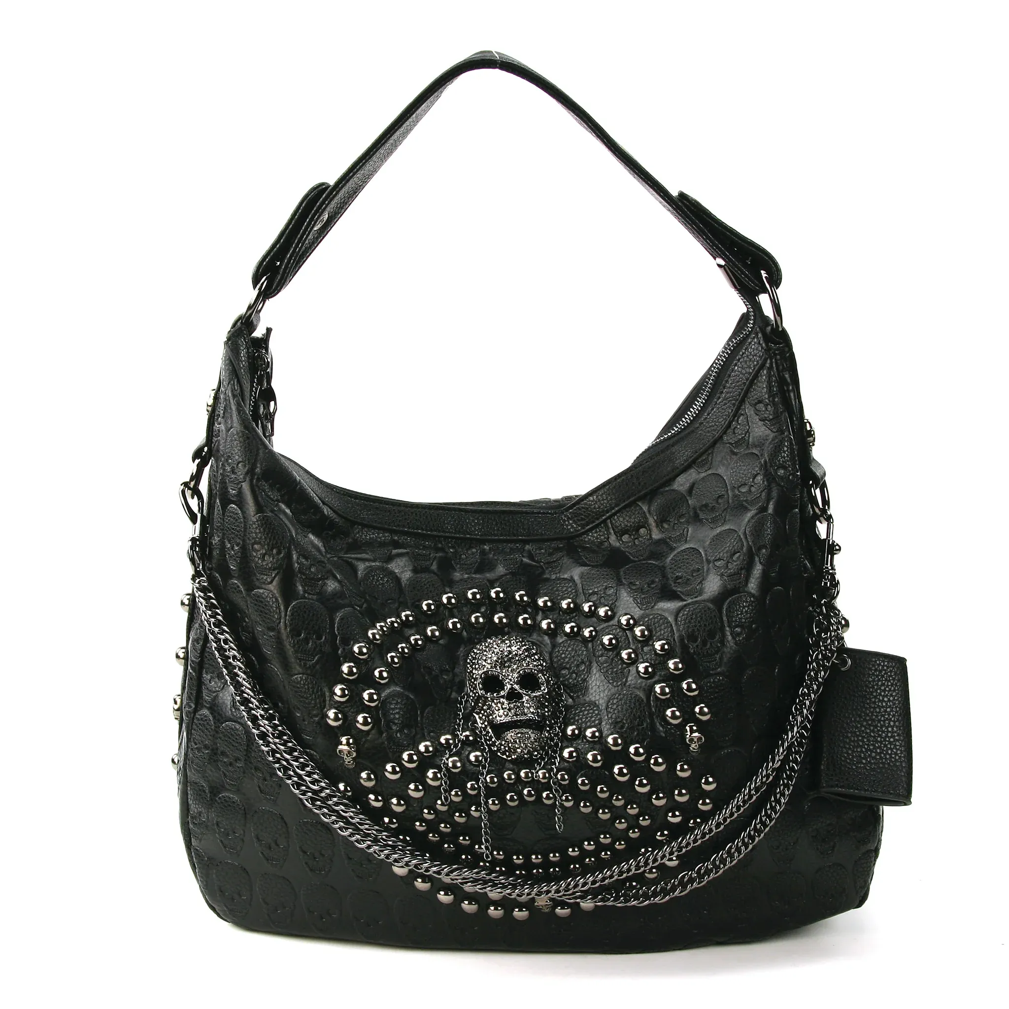 Bag - Studded Skull Hobo