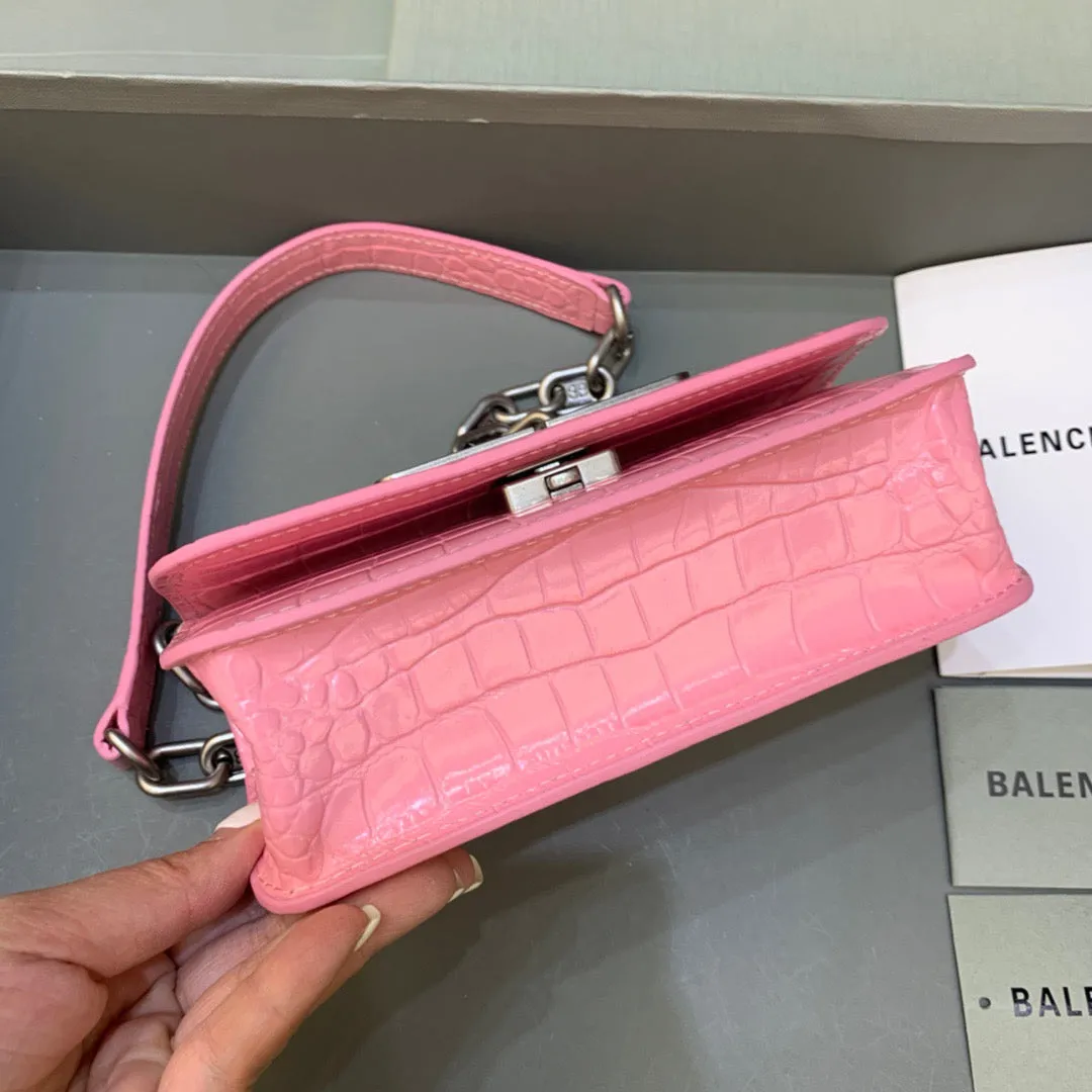 Balen Gossip Small On Chain Shoulder Bag Pink, For Women,  Bags 7.4in/19cm