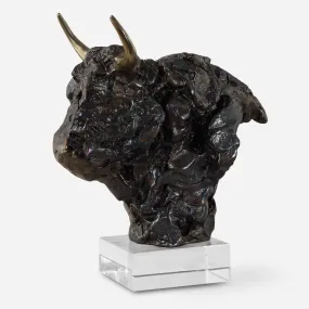 Bison Bust Sculpture