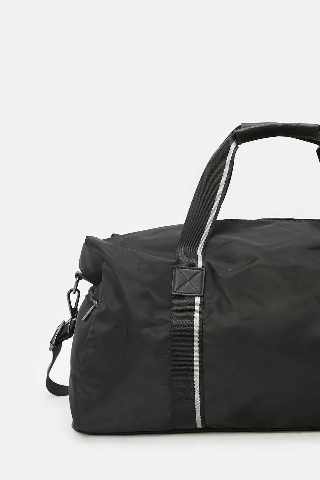 Black Plain Duffle Bag