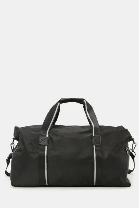 Black Plain Duffle Bag