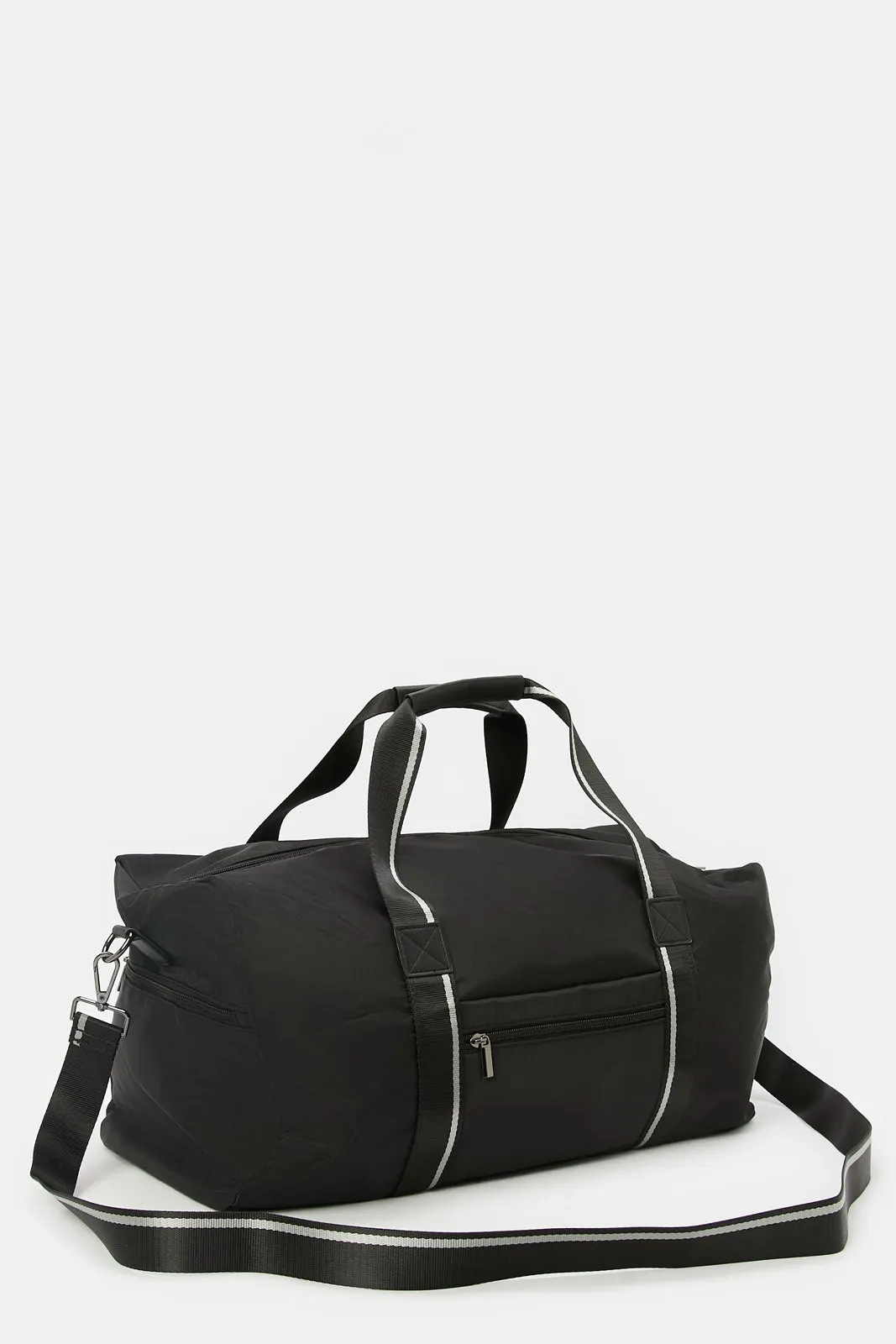 Black Plain Duffle Bag