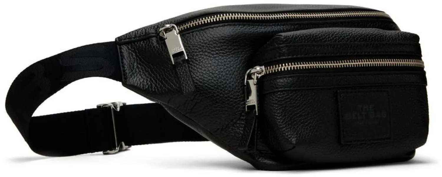 Black 'The Leather Belt Bag' Pouch