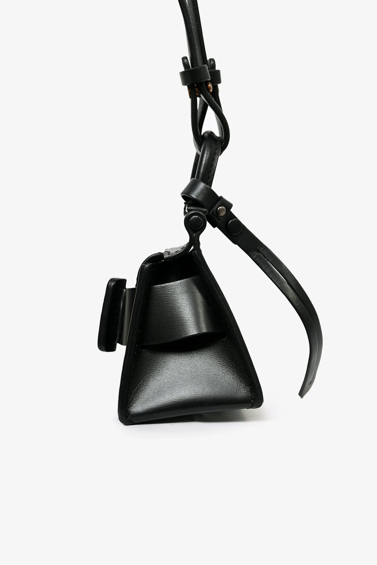 BOYY Black Leather Bobby Charm Crossbody Bag