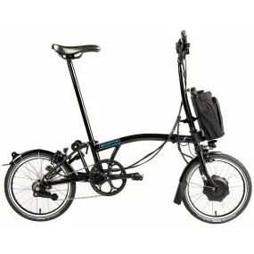 Brompton C Line M6L Electric Folding Bike - Black