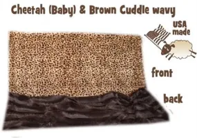 Brown Cheetah Carrier  pet Blanket