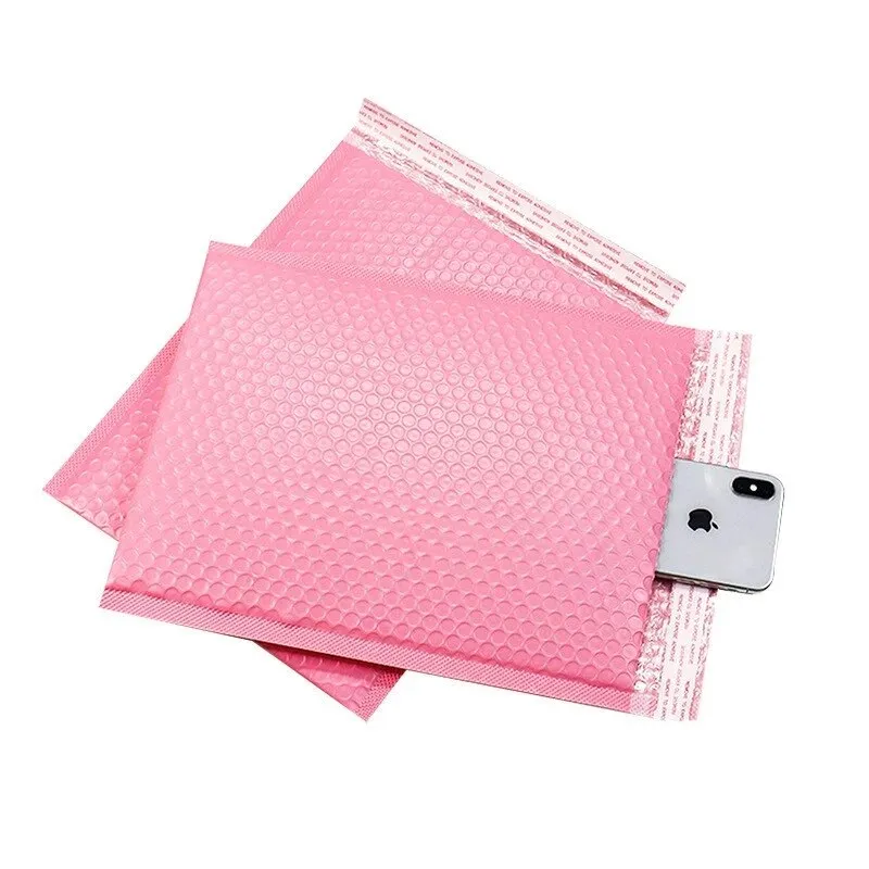 Bubble Pouch Mailer Bag Self-Seal Padded Envelope Matte Pink