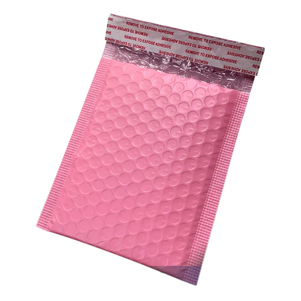 Bubble Pouch Mailer Bag Self-Seal Padded Envelope Matte Pink