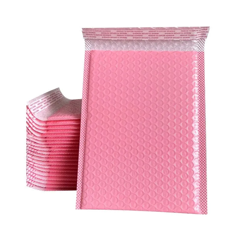 Bubble Pouch Mailer Bag Self-Seal Padded Envelope Matte Pink