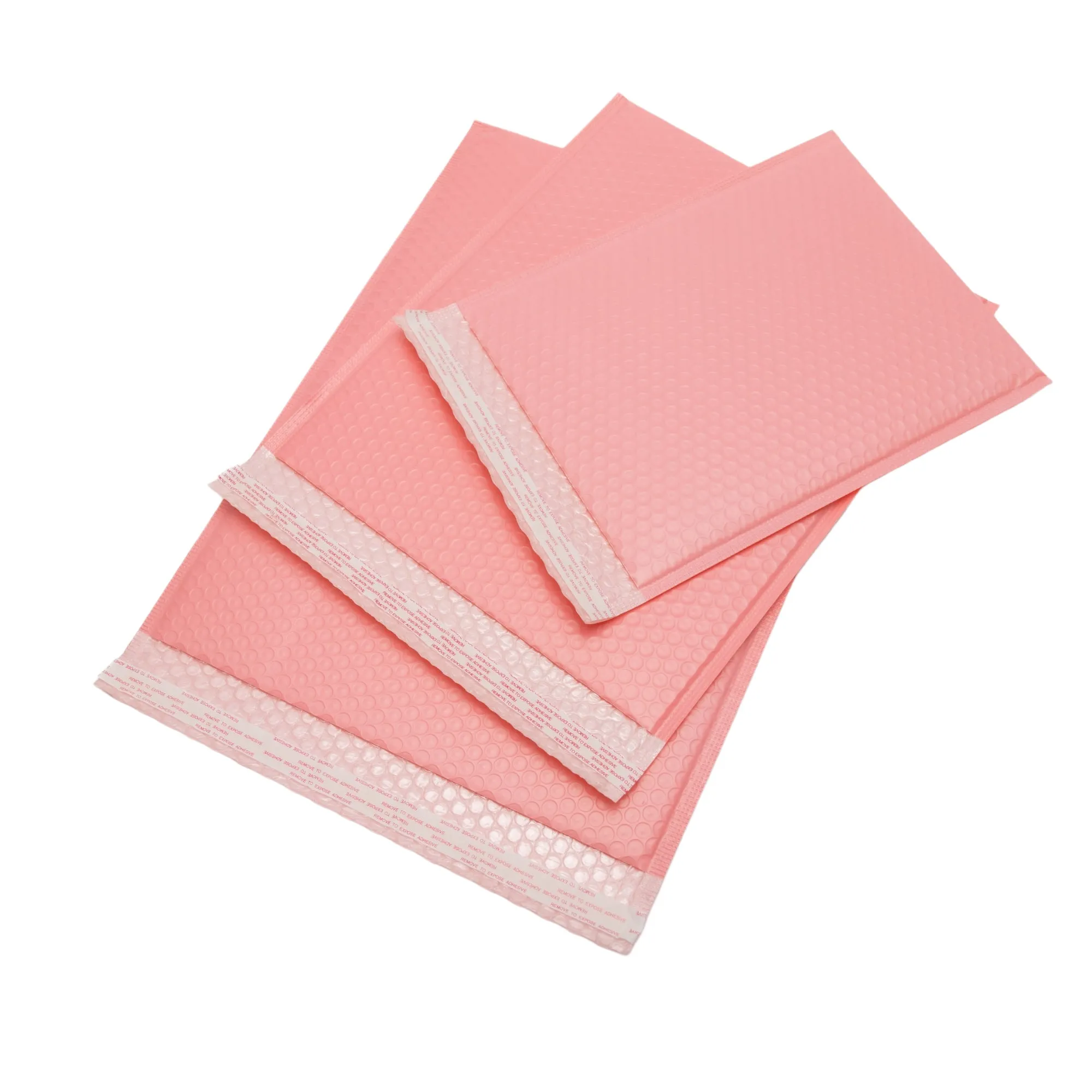 Bubble Pouch Mailer Bag Self-Seal Padded Envelope Matte Pink