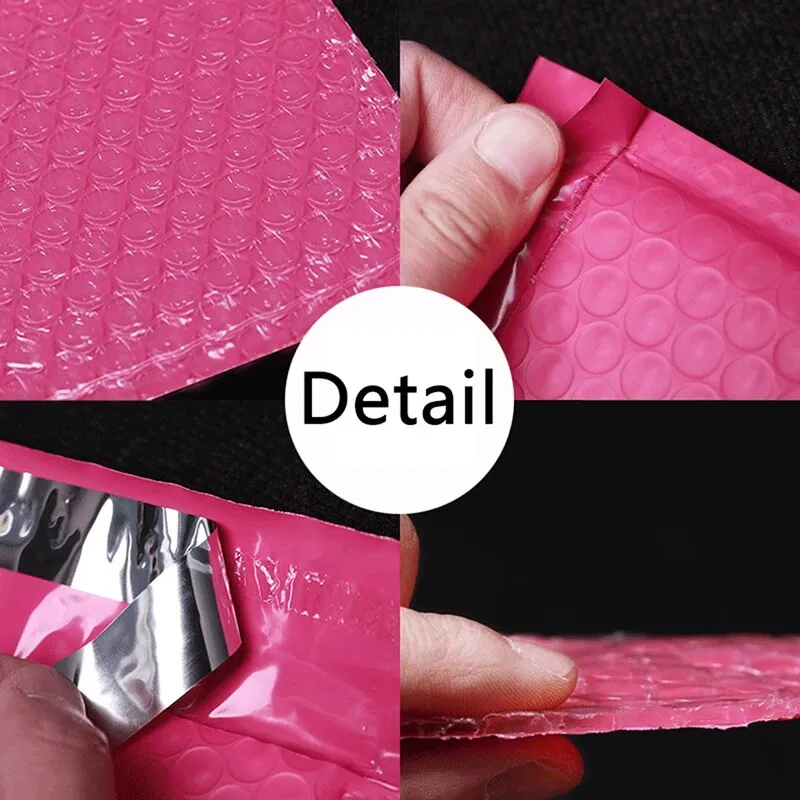 Bubble Pouch Mailer Bag Self-Seal Padded Envelope Rose Pink