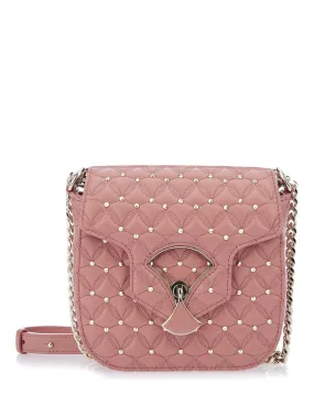 Bulgari Quilted Divas' Dream Studded Shoulder Bag