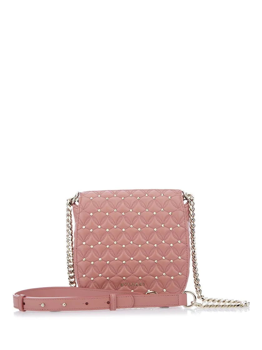 Bulgari Quilted Divas' Dream Studded Shoulder Bag