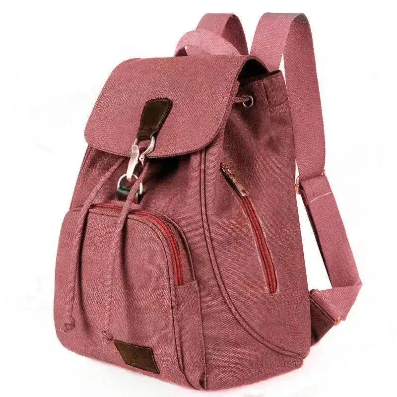 Canvas Backpack Vintage Students School Bags