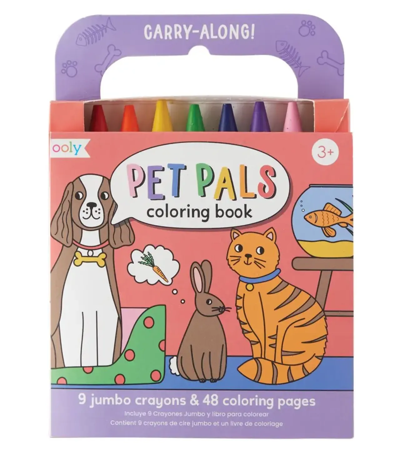 Carry Along Crayon & Coloring Book Kit-Pet Pals