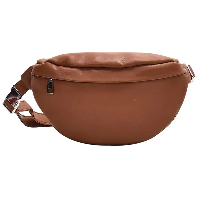 Casual Waist Bag Casual Women Chest Bag Fashion Shoulder Bags Female Pu Leather Belt Bags