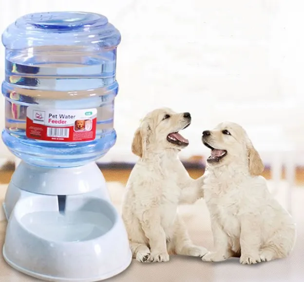 Cats Dogs Automatic Pet Feeder Drinking Water Fountains Large Capacity Plastic Pets Dog Food Bowl Water Dispenser