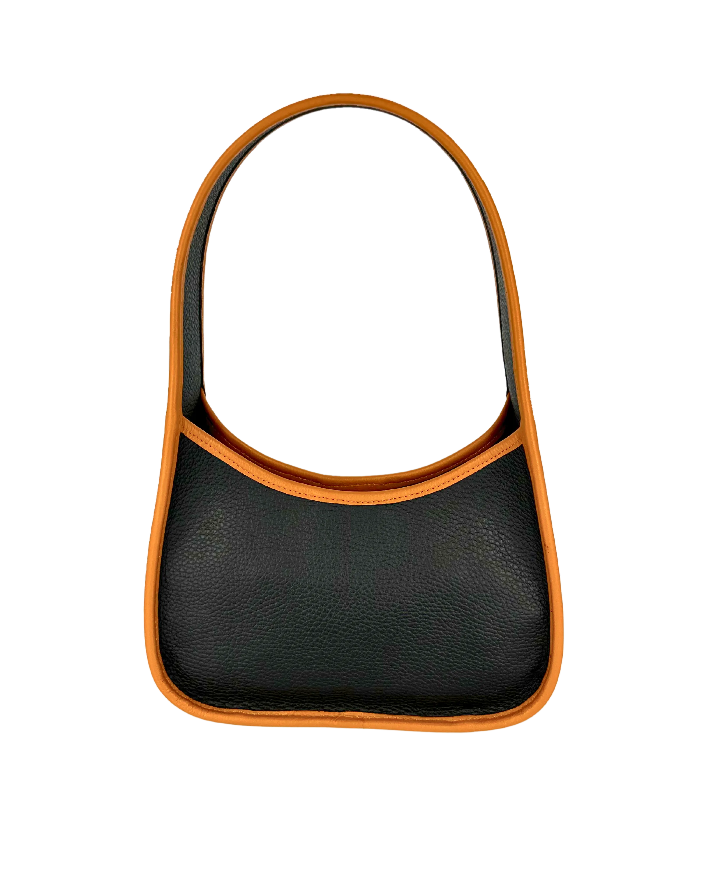 Charlotte Leather Bag - Black Orange