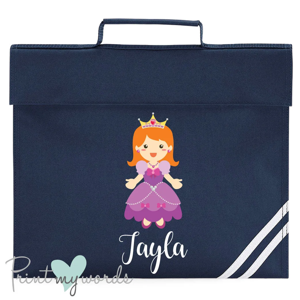 Children's Personalised Princess School Book Bag