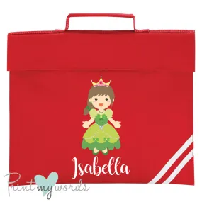 Children's Personalised Princess School Book Bag