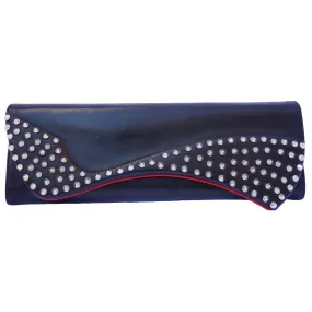 CHRISTIAN LOUBOUTIN PIGALLE STUDDED BLACK CLUTCH