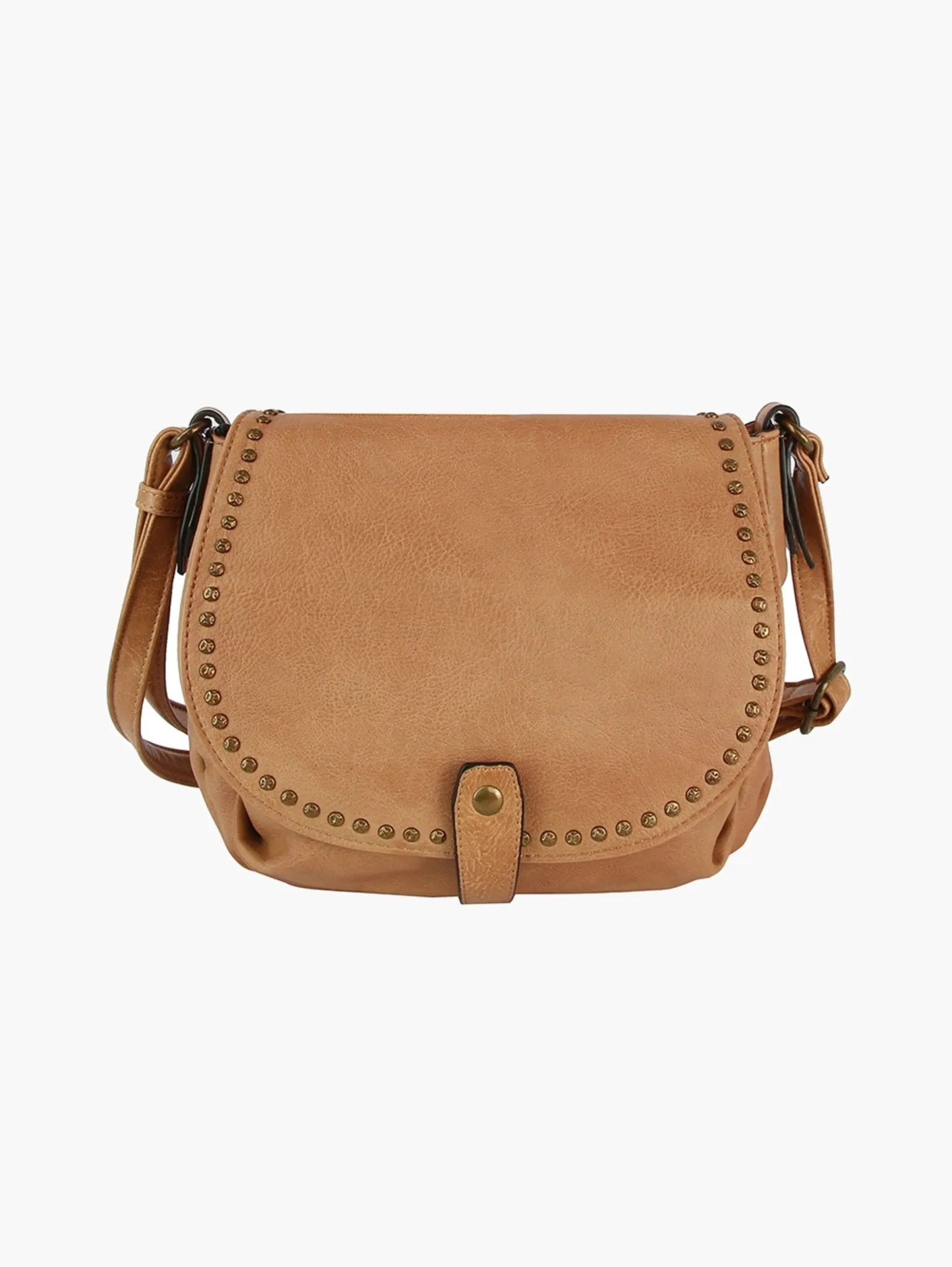 CJF125 Annie Studded Saddle Crossbody Bag