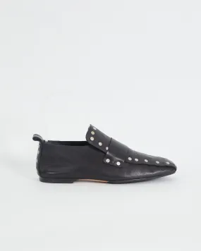 Céline studded leather mocassins, black, 37