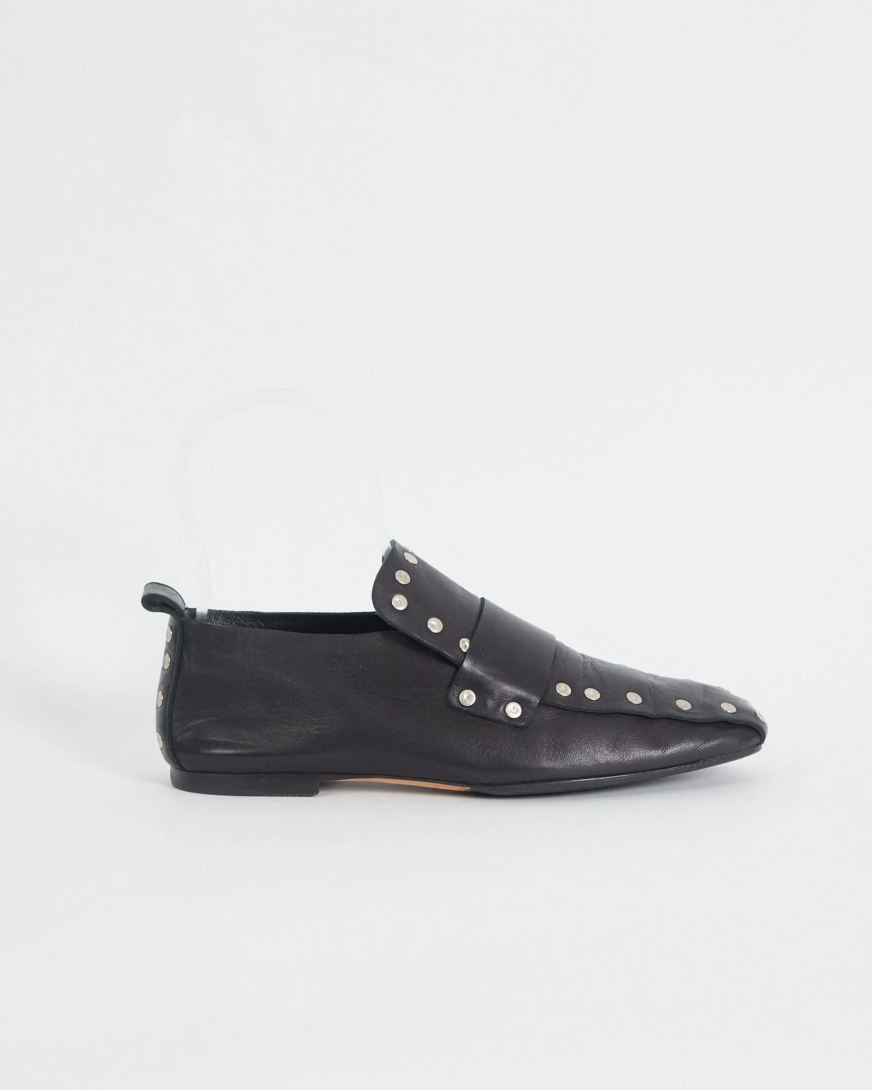 Céline studded leather mocassins, black, 37