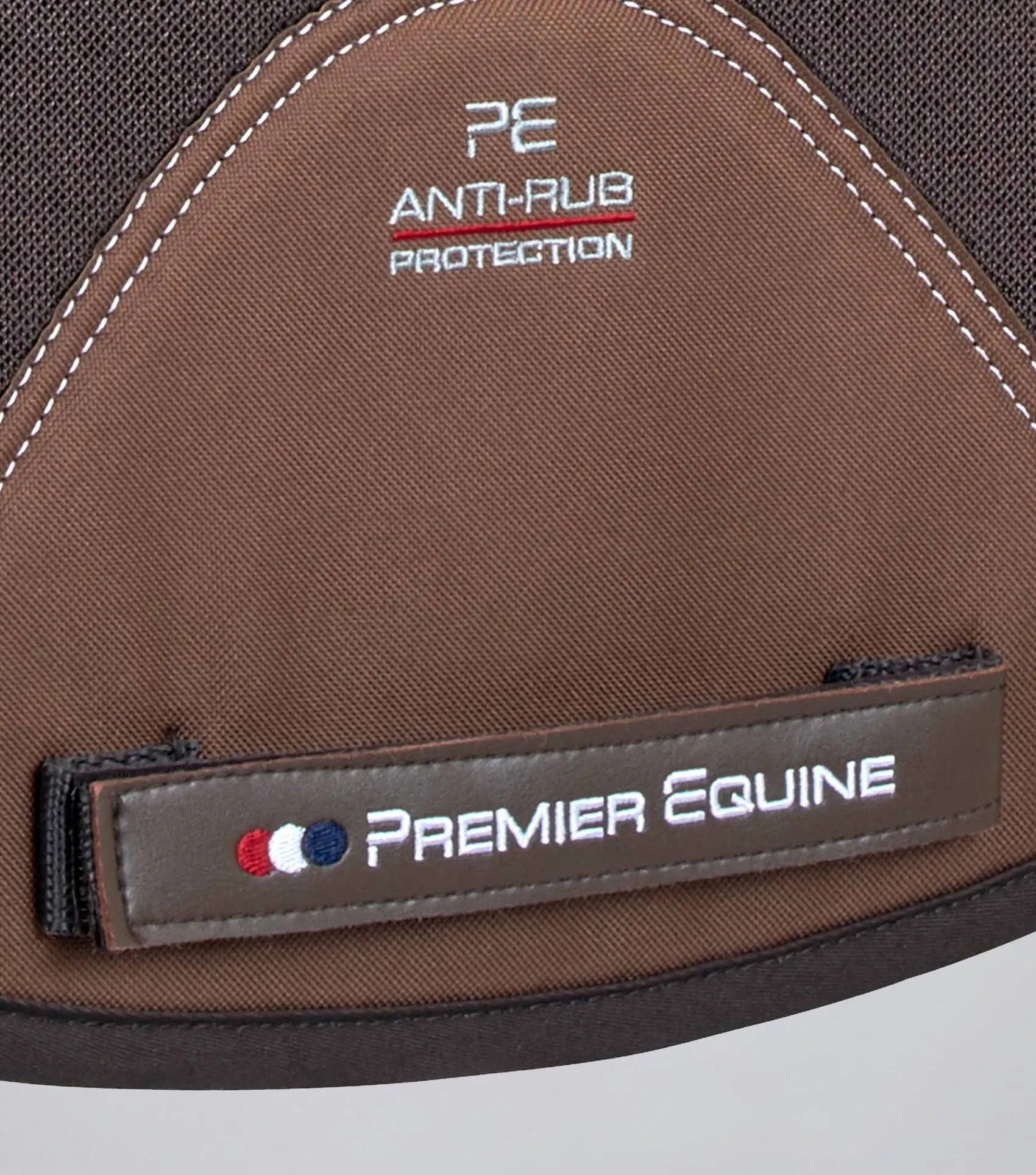 Close Contact Airtechnology Shockproof Wool Saddle Pad - Dressage Square Brown/Brown Wool