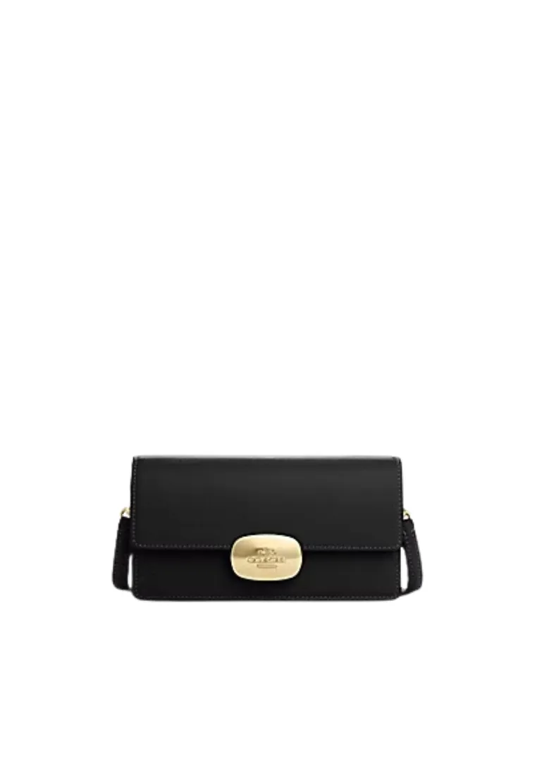 Coach Eliza Small Flap Crossbody Bag In Black CP045